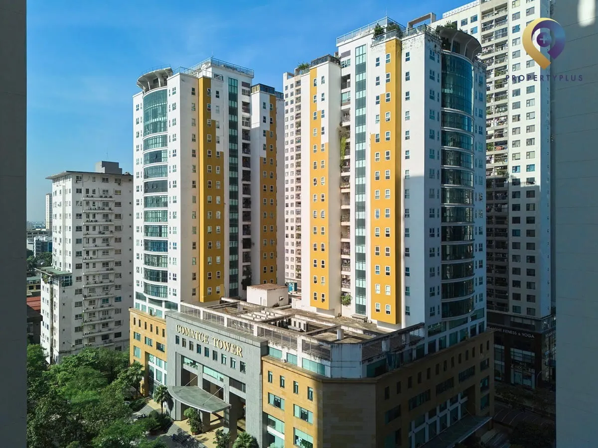 Toàn cảnh tòa nhà Comatce Tower nhìn từ trên cao